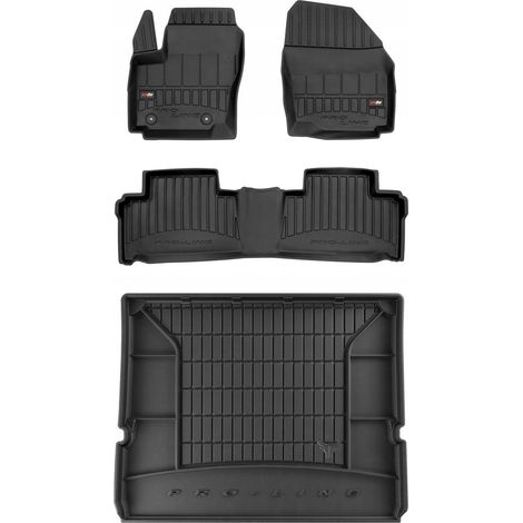 SET Alfombrillas de goma 3D Ford S-max Mk1 2006-2015 7 plazas st.31cm (1/5)