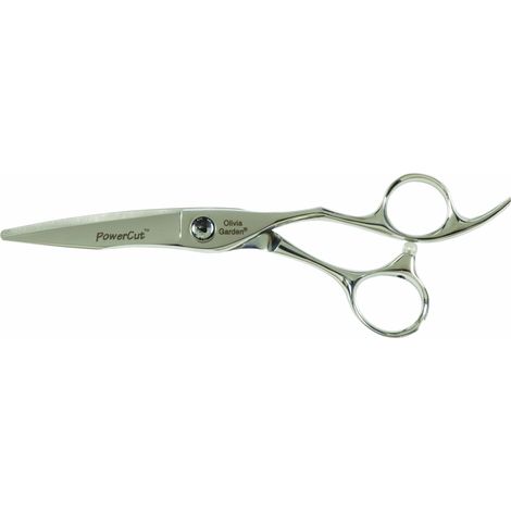 Olivia Garden Forbici PowerCut , Misura 5.5" - Forma Arcata per dare sollievo al gomito, Potenti Lame convesse , Lavorate a mano con la miglior qualità di acciaio giapponese, vendute in un astuccio (1/2)