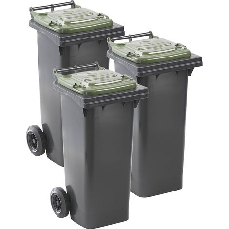 FRANKEL kaiserkraft, Poubelles DIN EN 840, lot de 3, capacité