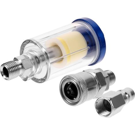 Filtre Séparateur Eau-Huile en Plastique pour Compresseur d'Air Piège à Humidité Accessoire Pneumatique 1 Ensemble - (1/5)