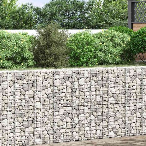 Gabion Raised Beds 3 pcs 30x30x100 cm Iron vidaXL