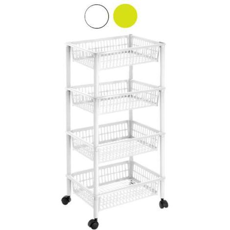 Carrello P.4 Mito Bianco Cm 40X29 H 91 Tontarelli