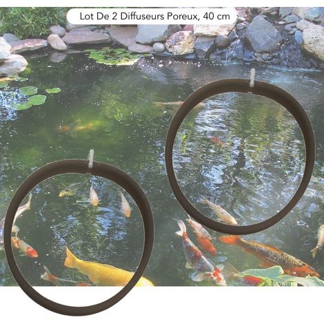 Lot De 2 Diffuseurs D'Air Bassin Poreux PREMIER PRIX 40 cm. à Lester Pour Bassins De Jardin