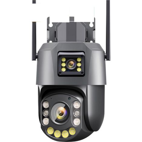Caméra PTZ 4K WiFi Double Objectif 6 MP, Surveillance extérieure, Zoom Optique 36 x, Vision Infrarouge Ultra Longue portée 495 m(6MP Add 64G Card) (1/5)