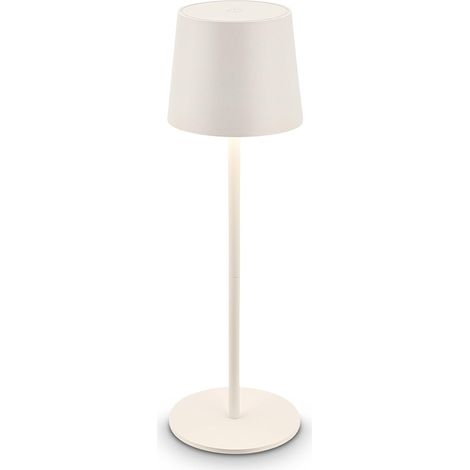 Lampada da tavolo LED wireless IP44 con touch, dimmerabile, batteria e sorgente luminosa intercambiabili, lampada da comodino wireless, lampada da tavolo per soggiorno, lampada da comodino, 11x33 cm, 