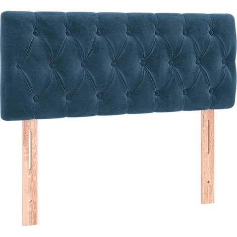 Tête de lit,Panneau décoratif Bleu foncé 100x7x78/88 cm Velours CFW1533148 (1/5)