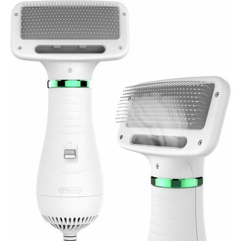 Tondeuse 2 en 1 pour animaux de compagnie avec température réglable et brosse douce pour chiens et chats (1/5)