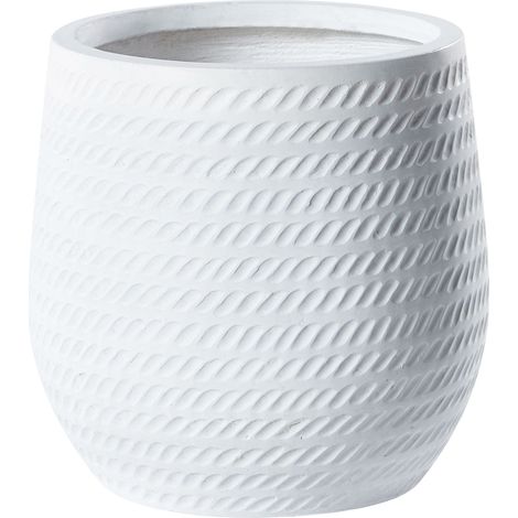 Plant Pot LIVADIA 27 cm Off-White (1/5)
