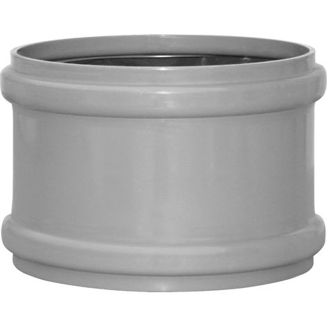 First Plast – Raccord d'évacuation PVC manchon à butée femelle Ø315 – Emboîture à coller – Norme NF EN 1329-1 – Taux d'expansion supérieur à 800%