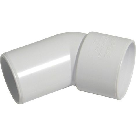 FloPlast 32mm PVC Solvent Weld Conversion Bend 135 Degree White (1/2)