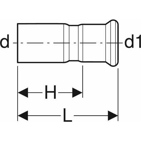 RIDUZIONE MF ACCIAIO ø76,1x54 22331 (1/2)