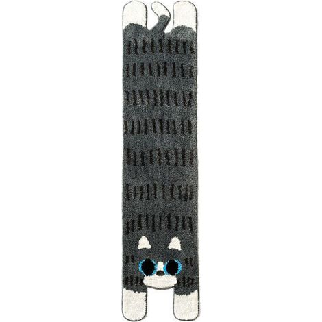 1 Alfombra para el suelo, estampado de gato, microfibra suave, base antideslizante, para salón, dormitorio o baño. (1/5)