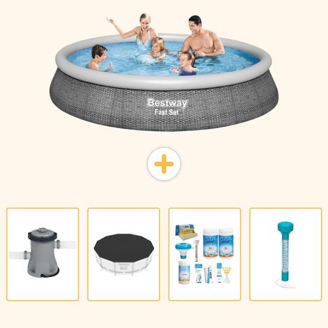 Bestway Bestway Fast Set Ronde - 396x84 cm - 5-pièces S226 (1/5)