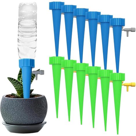 12pcs Arrosage Goutte à Goutte kit, Arrosage Plante Vacances, Irrigation Goutte a Goutte Bouteille, pour Plantes en pot pour Jardin, Balcon, Vacances, Fleurs (1/5)