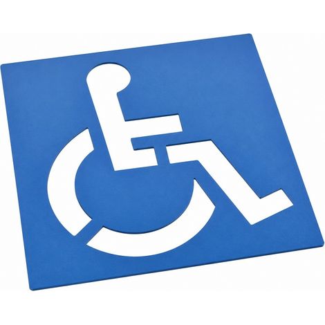 Pochoir Fauteuil Roulant Parking Silicone Réutilisable Durable (1/5)