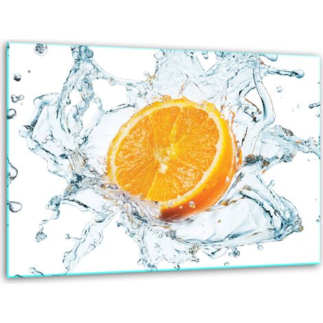 Tabla de cortar de vidrio con soporte de 40x30 cm para frutas (1/5)