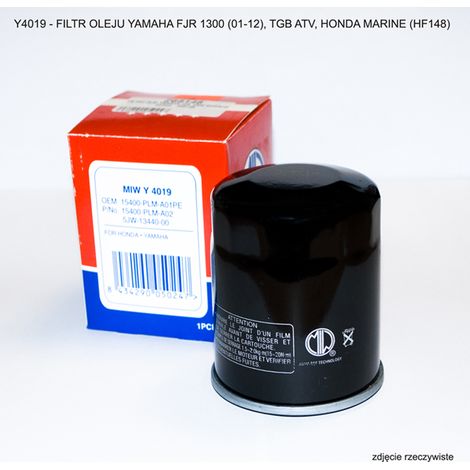 Filtro de aceite Miwa Yamaha FJR 1300 01-12, TGB ATV, Honda HF148 50 uds.