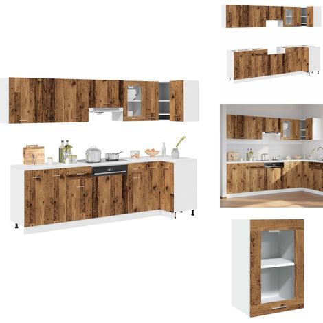 Ensemble d'armoires de cuisine 11 pcs vieux bois - Ensemble D'armoires De Cuisine - Ensemble D'armoires De Cuisine - Ensemble D'armoires - Armoire De Cuisine (1/5)