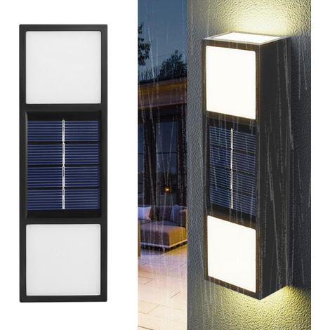 Lampe Murale Solaire Led - Éclairage Extérieur Imperméable Ip65 - Pour Jardin Terrasse Allée - Lot De 1 (1/5)