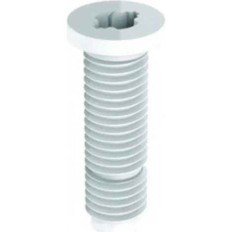 Vite M12 in PVC bianco per il fissaggio centrale dello scarico del lavello Valentin, confezione da 2 (1/2)