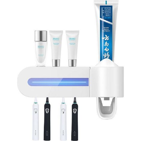 TrAdE Shop Traesio - Sterilizzatore Per Spazzolino Dispenser Dentifricio Supporto Spazzolini Lw-y01 - (1/5)