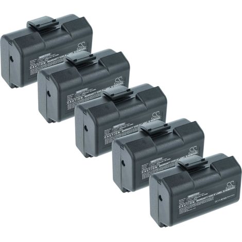 vhbw 5x Battery compatible with Zebra ZQ610HC, ZQ620, ZQ620HC, ZQ630 Printer Copier Scanner Label Maker (6800 mAh, 7.4 V, Li-Ion) (1/4)