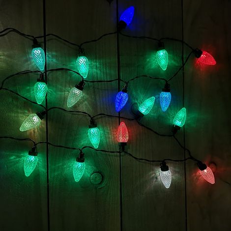 Indoor Outdoor Colour Changing 40 LED crystal Pine Cone Lights (1/5)