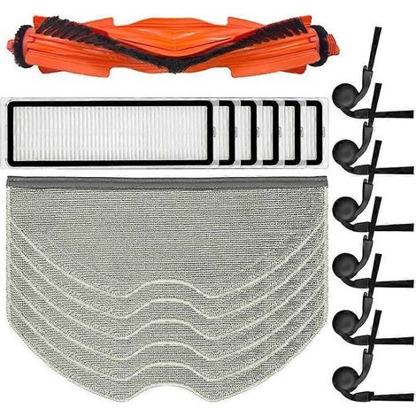 Accessoires pour aspirateur robot Xiaomi S40 / OV81 : brosse latérale principale, filtre HEPA, chiffon de nettoyage et pièces de rechange (1/5)
