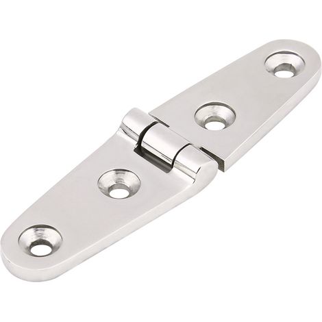 Coffre de pont inox pour porte de cabine bateau, charnière de remplacement 103x27mm (1/5)