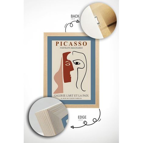 Arte de pared de MDF con marco Painting Multicolor (1/3)