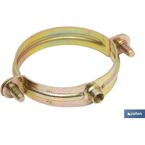 Abrazadera metálica M-6 para tubo de 6 a 63 mm de diámetro, venta unitaria