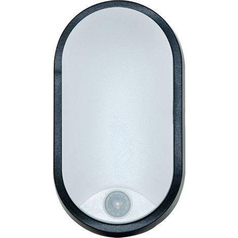 Luceco LED Lampada da Parete, Faretti IP44 Impermeabile, Ovale Illuminazione Sensori Movimento, Luce da Esterno per Jardin, Giardino, Terrazza (1/5)
