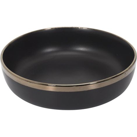 Lot de 6 Assiettes Creuses "Moscou" 17cm Noir