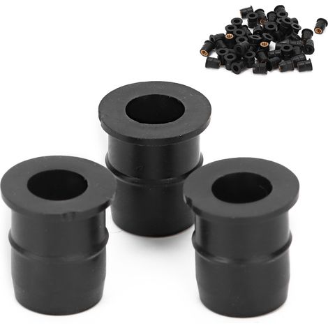 50 Gummieinsätze M6x0,8 mm für Motorradwindschutzscheiben, Quads, Verkleidungen, Karosseriebefestigungen, Schrauben- und Mutternsatz (1/5)