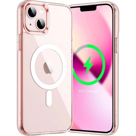 Handyhülle iPhone 13 Mini MagSafe Stoßfest Kratzfest Rosa (1/5)