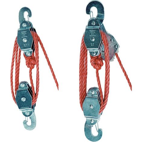 Polea universal 300kgs con freno de cuerda