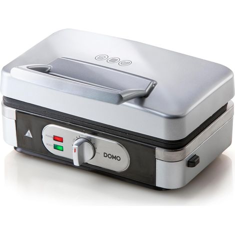 DO9136C Snackmaker 3-en-1 Croque-Monsieur, Gaufrier et Gril - Revêtement antiadhésif - Acier inoxydable/Noir (1/5)