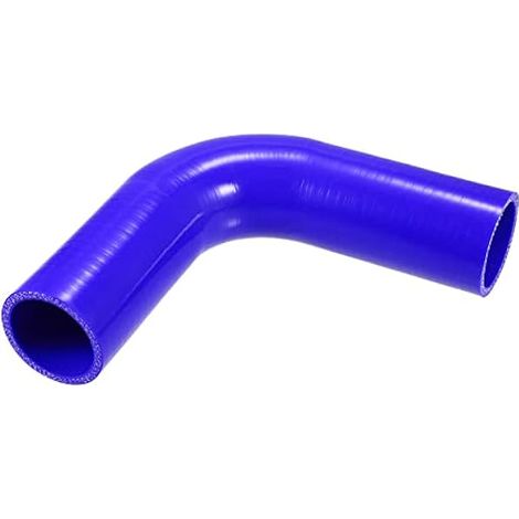 A Tuyau Silicone 90° Coude Bleu 1pc Pour Refroidisement (1/4)