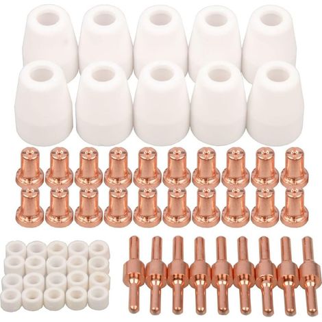 60 PCS Pt - 31 bus de coupe au plasma à air prolongé Électrodes consommables fit PT-31LG-40 (1/5)