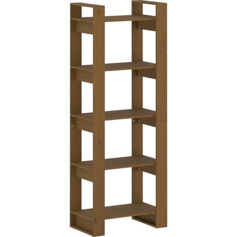 Maison Exclusive - Estantería/divisor espacios madera marrón miel