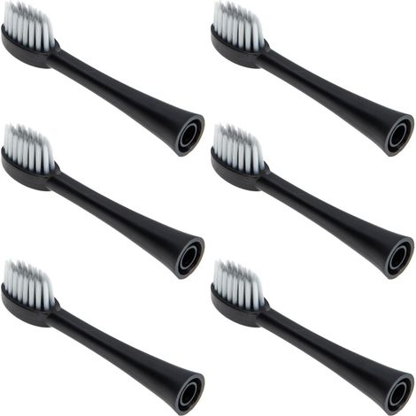 Lot de 6 têtes de brosse à dents électriques avec poils fins et nylon pour un soin doux de la bouche (1/5)