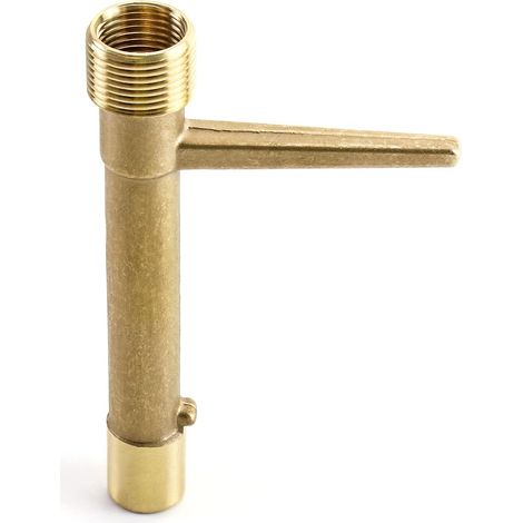 Clé de vanne à raccord rapide, laiton 3/4 po — Outil d'irrigation et d'arrosage, clé pour arroseur, clé agricole — Cour et jardin