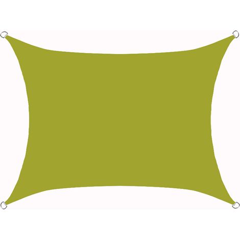 S-giant Voile d'ombrage rectangulaire imperméable, 98% UV imperméable, extérieur cour patio jardin parking(Jaune vert,2X4M) (1/4)