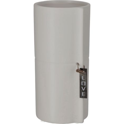 KADAX Übertopf, Keramikübertopf, Blumentopf, Blumenkübel, 11 cm, Grau (1/5)