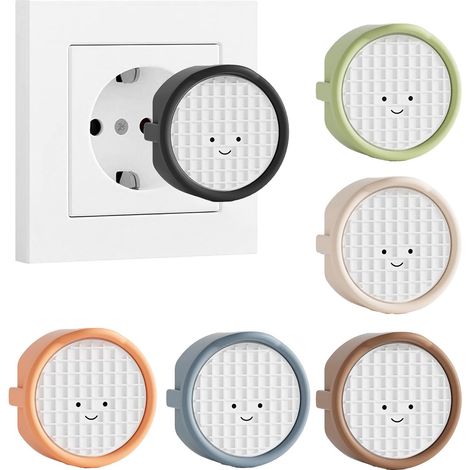 Cache-prise en silicone F Protection décorative contre la poussière Pour cuisine buanderie Protection contre les éclaboussures 6 Robots (1/5)