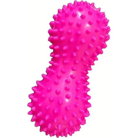 Balle de massage en forme de cacahuète pour les épaules, la nuque et le dos, balle de yoga, balle d'exercice rose rouge-AquaForge