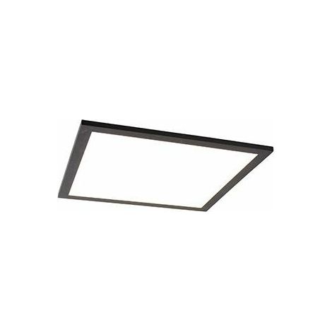 liv - LED Panneau Panel Plafonnier - 1 lumière - L 400 mm - Noir - Moderne - éclairage intérieur - Salon I Chambre I Cuisine I Salle à manger (1/5)