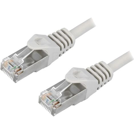 Cordon raccordement F-UTP Cat.5e Gris - 5m