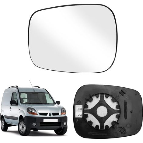 Verre de Rétroviseur Remplacement pour Renault Kangoo I 2004-2009, Rétroviseur Extérieur Chauffant Verre de Rétroviseur Sphérique Gauche ou Droit (Droit),Personnalisé pour Kangoo I 2004-2009 (1/5)