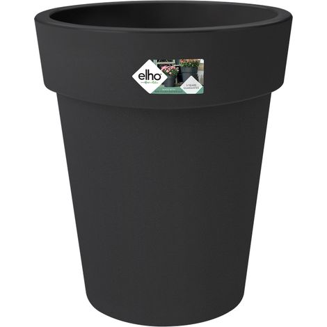 Elho Green Basics Top Planter Haut 35 - Noir - L 35 x B 34.5 x H 41 cm - extérieur - 100% recyclé (1/3)